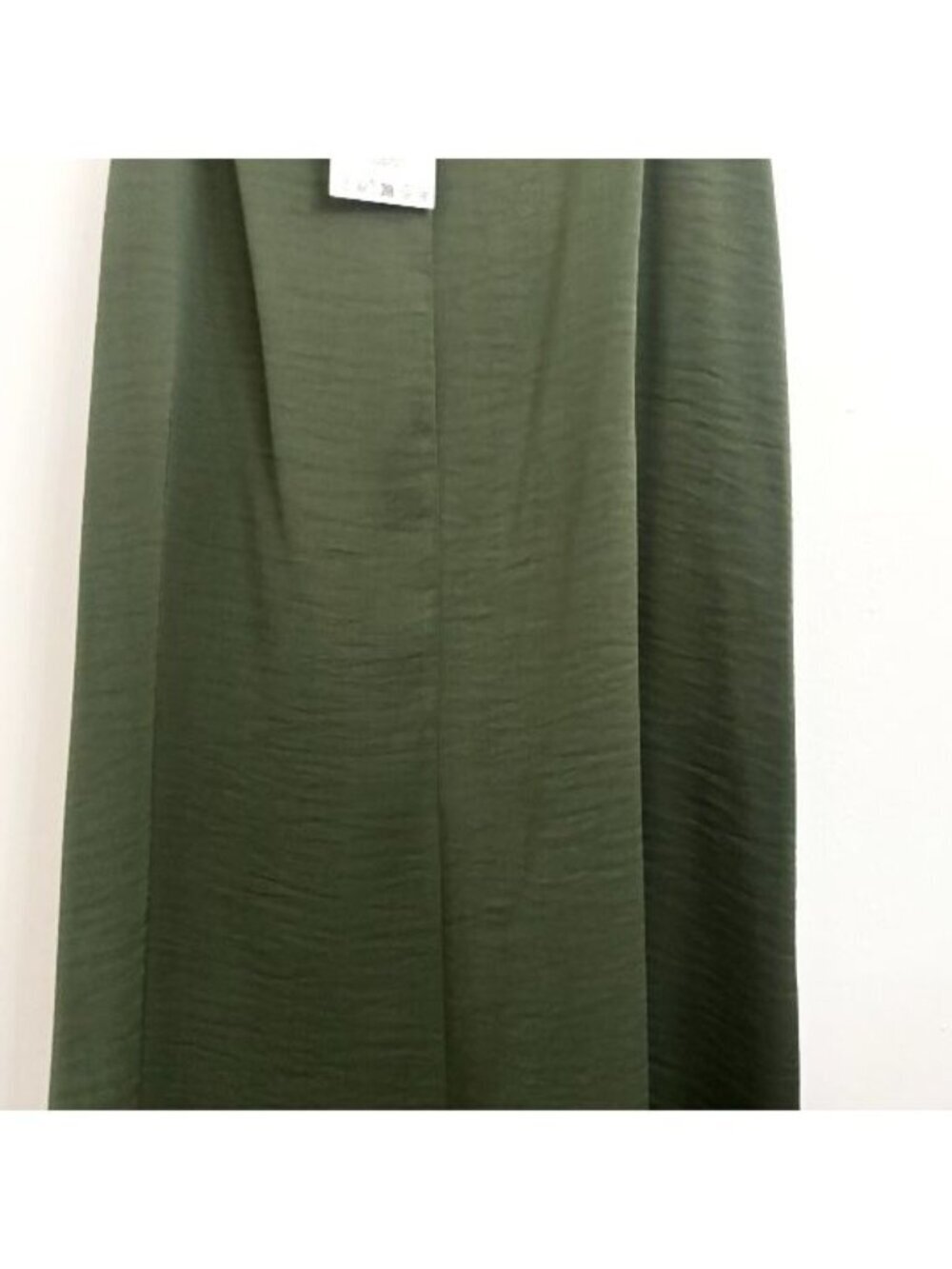 NWT Zara Emerald Green Satin Effect Midi Skirt - Sz Small - Picture 6 of 8